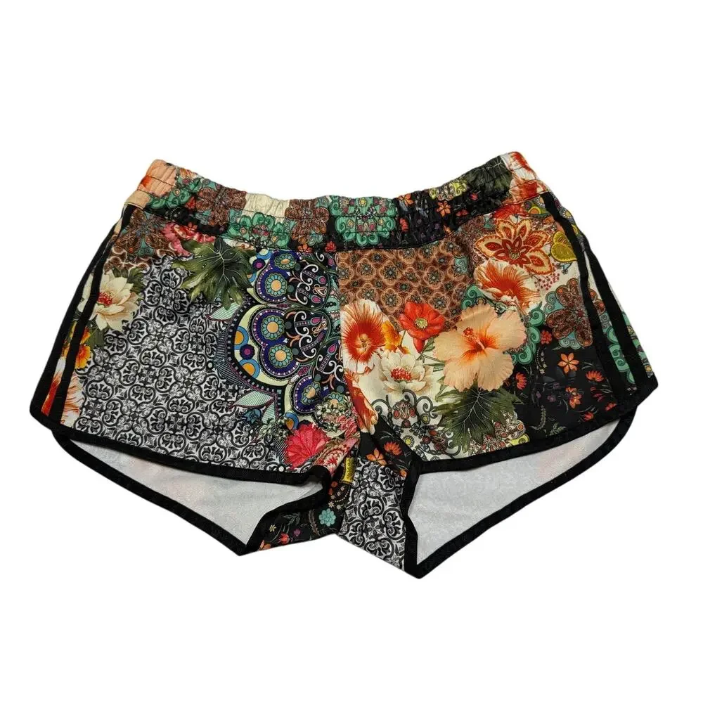 Adidas x Farm Rio Jardim Agharta Shorts Black Floral size Medium